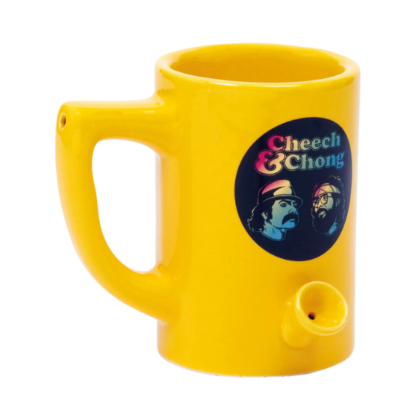 Ceramic Special Dry Hand Pipe / Cheech & Chong Mug